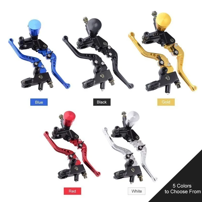 

Universal Aluminum Alloy 22mm Motorcycle Brake Clutch Levers Master Cylinder Reservoir Set Motorcycle Accessories