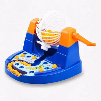 

Mini Party Game Lottery Lucky Balls Bingo Game Machine Set Family Desktop Board Games Educational Toys Gift for Children Kids