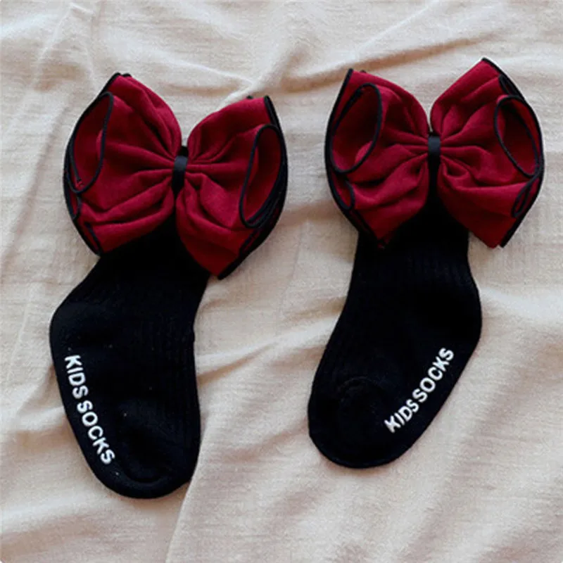 Модные Детские Школьные носки с кружевным бантом и оборками для девочек короткие хлопковые носки с оборками носки для девочек от 0 до 4 лет