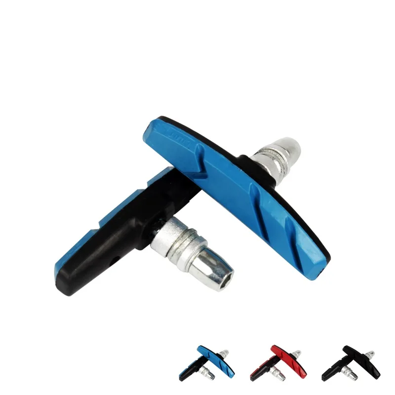 

Free Shipping 2 pcs Mountain Bike V-Brake Pads Blocks Cycling Road Bicycle MTB Silent Durable v Brake Rubber Shoes Bicycle Parts