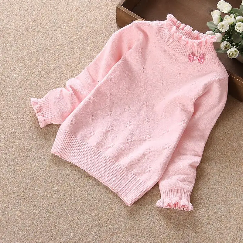 Осенне-зимний свитер для девочек детские свитера Верхняя одежда для детей, свитер 1258 для малышей 2-5 лет