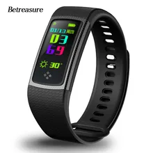 

Betreasure BW24 Bluetooth Smart Wristband OLED Color Screen Blood Pressure/Heart Rate Monitor Sport Fitness Smart Bracelet