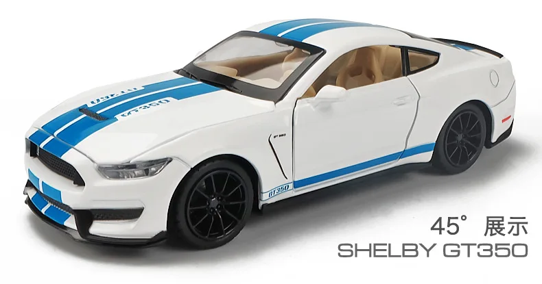 

1:32 Die cast Car Models mkd3 Collection Alloy Vehicles Sports Cars Toys for Children Bithday Gift Ford Mustang Shelby GT350