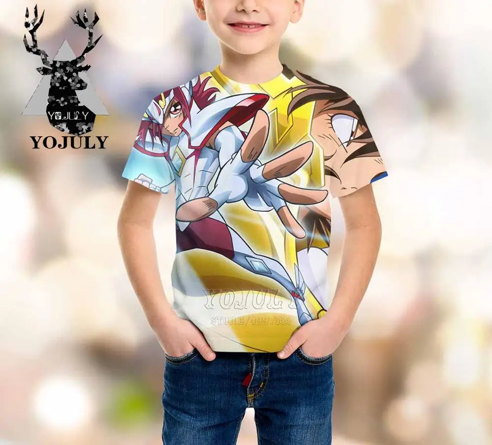 10 YOJULY ST Seiya harajuku/детская одежда с 3D-принтом для маленьких мальчиков и девочек, детская футболка Лидер продаж, модные футболки Modis A354 - Цвет: 10