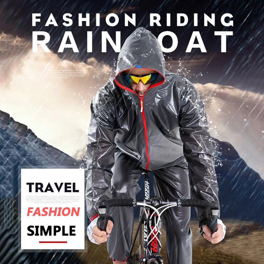 

Quick Dry Bicycle Raincoat Waterproof Cycling Jackets Men Women Road MTB Mountain TPU Bike Rain Coats Cycling Poncho Clothing