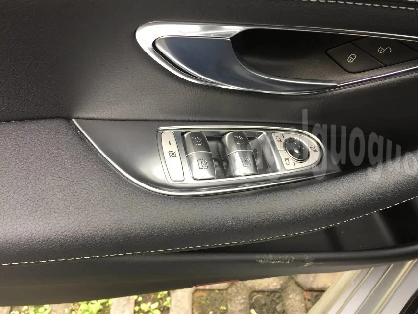 Автомобильные стекла подъемник кнопка украшения рамка наклейка для Mercedes Benz 2016 2017