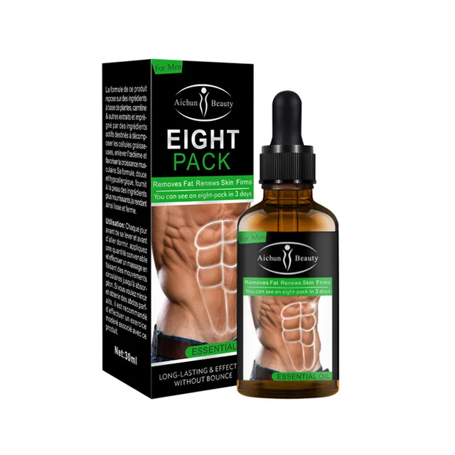 Powerful Abdominal Muscle Essential Oil 30ML Men Stronger Muscle Eight Pack Cream Anti Cellulite