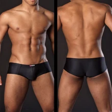 Абсолютно Новое сексуальное мужское прозрачное Сетчатое Нижнее белье Боксеры Шорты Сексуальная сумка для белья трусы с низкой талией плюс размер XL