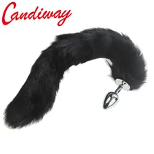 Plugue anal para cachorro, raposa negra, rabo anal, brinquedo sexual, bunda, ponto g, cauda, brinquedo para casal produtos jogo do sexo