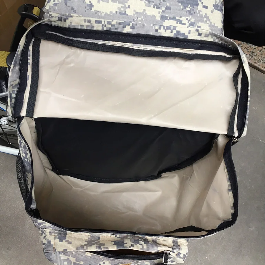 Sale NEWBOLER Cycling Bike Bicycle 43L Rear Bag Camouflage Tail Seat Trunk Pack MTB Rode Bike Travel Storage Box and Waterproof Cover 4