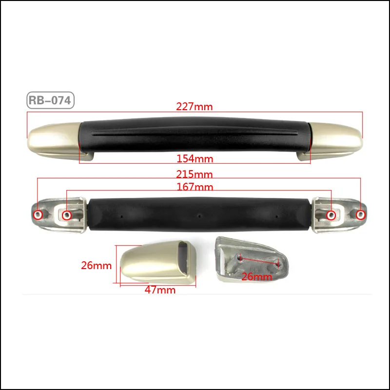 Замена багаж чемодан сумка пластиковые потяните - Цвет: RB074