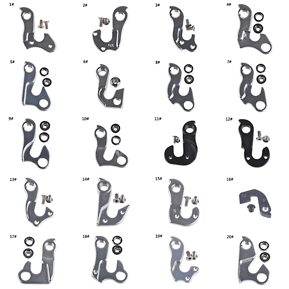 

1Pcs 1-20 Number Universal MTB Road Bicycle Bike Alloy Rear Derailleur Hanger Racing Cycling Mountain Frame Gear Tail Hook Parts