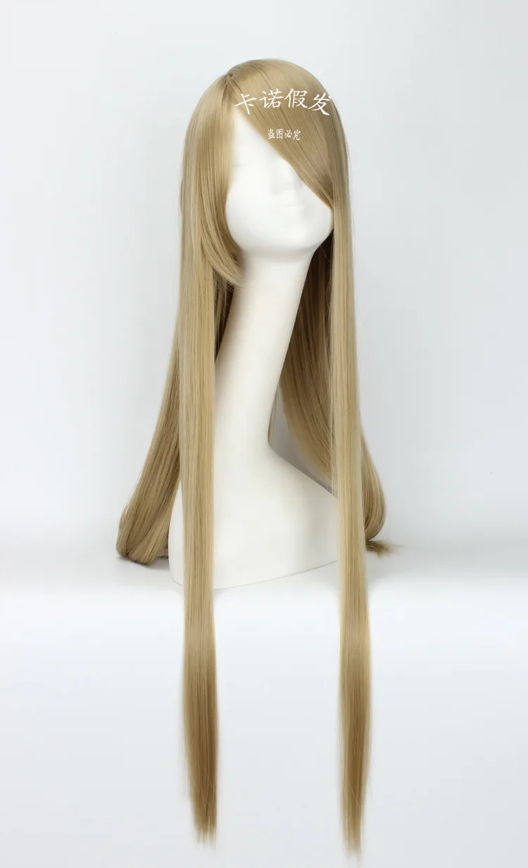 

Good quality Kamigami no Asobi hair accessories 95cm 320g synthetic straight hair jewelry for Balder Hringhorni cosplay wigs