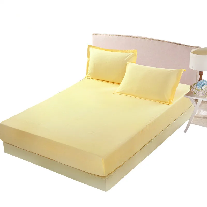 Хлопок простыня+ наволочка нефритовый цвет простыня для односпальной кровати дети взрослые XF635-8