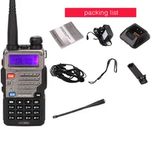 Baofeng UV-5RE рация 10 км с vox сканером SOS звуковой сигнал FM фонарик высокой мощности RX TX охотничья радиостанция cb радио Автомобильная