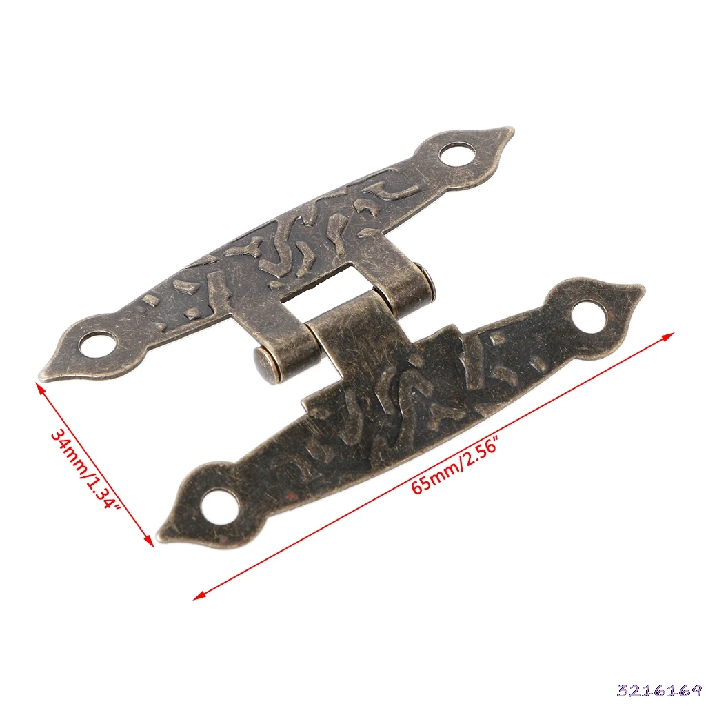 12 Pcs H-type Hinge Metal Hinge Antique Wooden Box Hinge