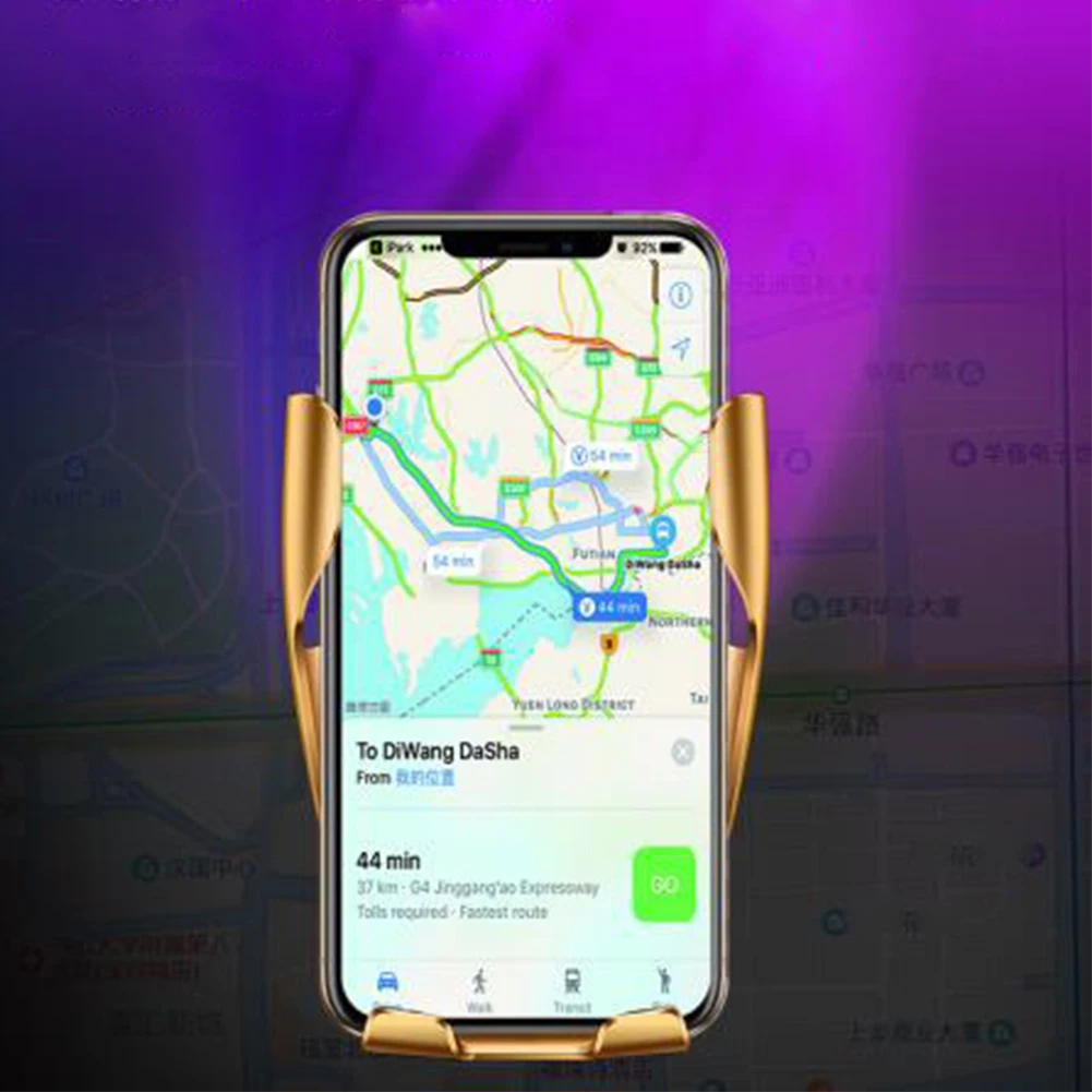 Qi автомобильное беспроводное зарядное устройство для iPhone XS Max X 8 Автоматический Инфракрасный датчик Быстрая зарядка держатель для samsung S10 Plus