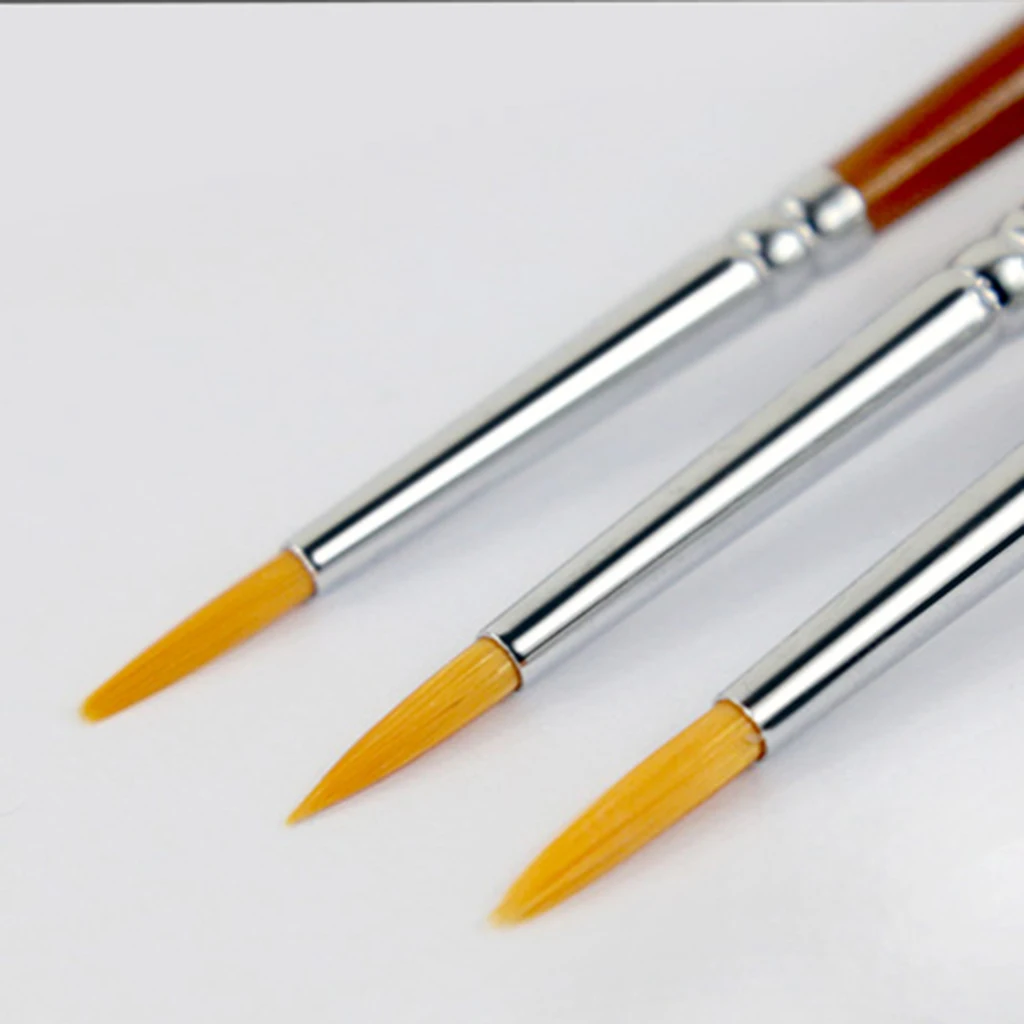 Нейлоновая картина маслом, делительная ручка, ручка, практика с дополнительным цветом, кисть для гуаши, труба