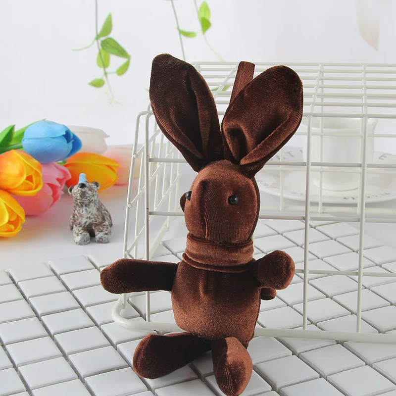 Happy Monkey 15cm Rabbbit Plush Toys Cute Rabbit Doll Decoration Toy For Bag Wedding Bouquet Gift Toy for Children Adult Happy Monkey 15cm Rabbbit Plush Toys Cute Rabbit Doll Decoration Toy For Bag Wedding Bouquet Gift Toy for Children Adult