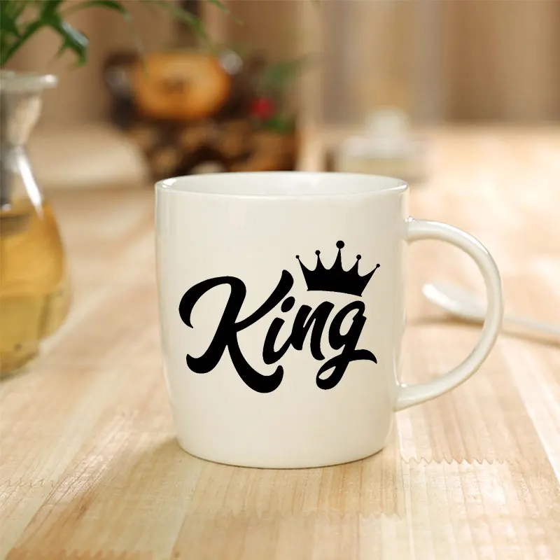Автомобильная наклейка King and Queen домашний переключатель стеклянная чашка