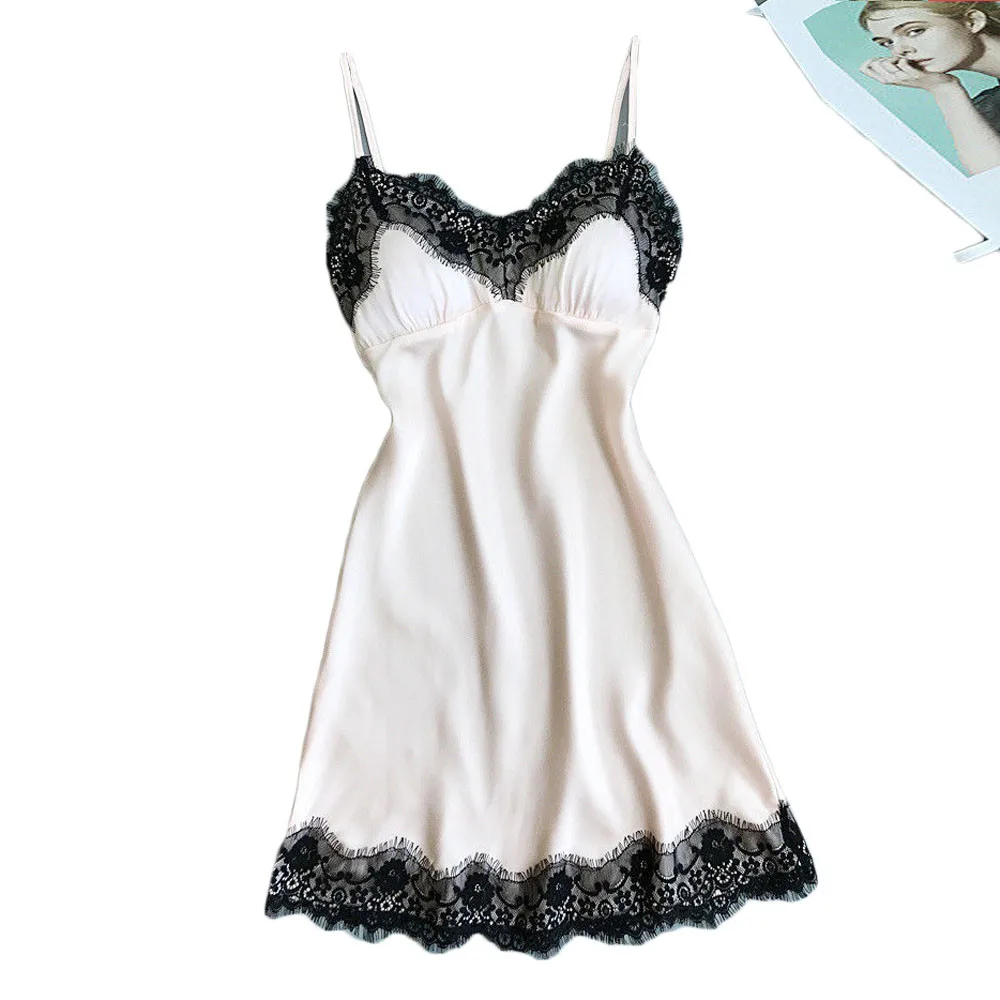 

Women's Sexy Lace Lingerie Lingerie Robe Doll nightie Dress for women nightie nightgown sexy 2019 new #30