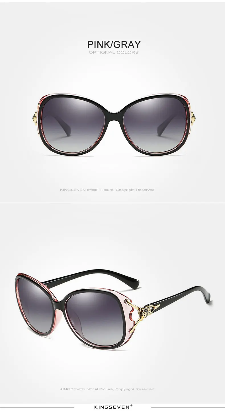 KINGSEVEN HD Sunglasses Polarized Retro Oversized N7842