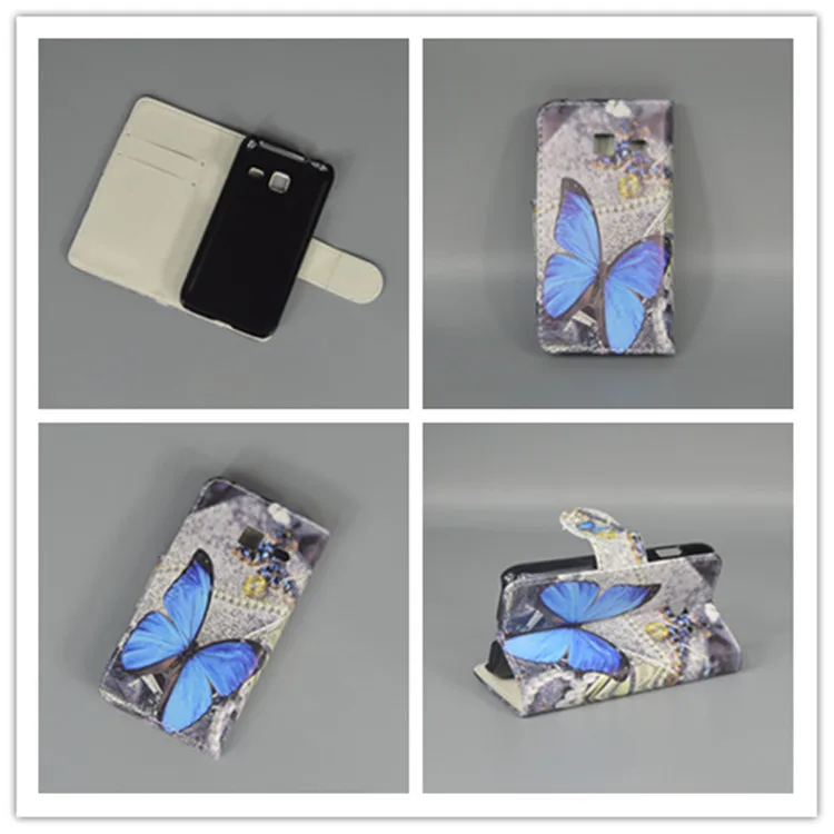 New Butterfly Flower Flag Designer Wallet Flip Stand Book