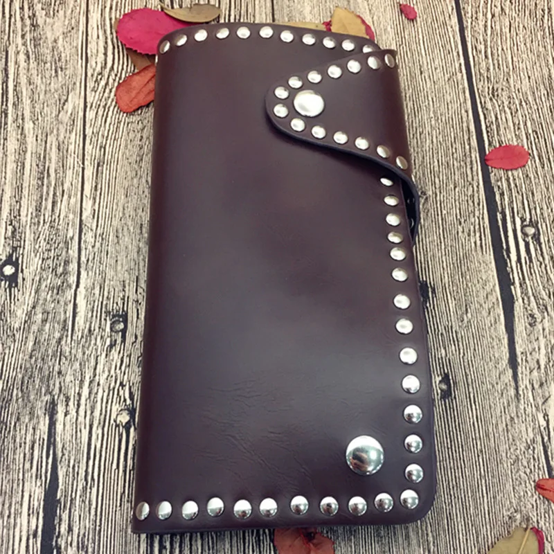

Punk Skull Cross Short Wallets Men Leather Gothic Retro Coin Purse With Chain Rivets Mini Wallet Card Holder Hasp Purses WA06