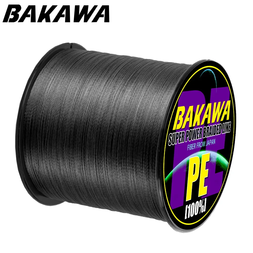 BAKAWA 300 M صنارة صيد بولي ايثيلين مجدول 4 ستراند 10-850LB المتعددة الشعيرات خيط صنارة الصيد ل الكارب الصيد سلك لجميع الصيد