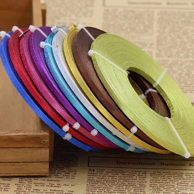 

10m/piece 5mmX1mm Flat Embossed aluminum wire For DIY Metal Crafts Accessories