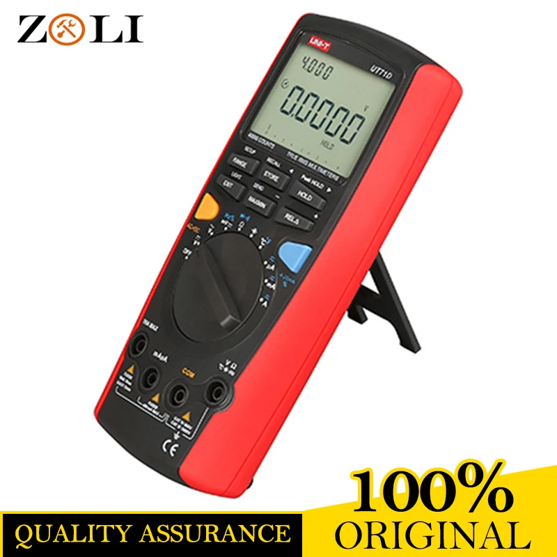 

NEWEST UNI-T UT71D Digital Multimeter LCD Professional AC DC Volt Amp Ohm Hz Temp. Multi Meters UT71D Auto Range True RMS