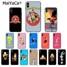 MaiYaCa Looney tumes Bugs Bunny Tweety Bird Daffy Duck Мягкий чехол для телефона из ТПУ для iPhone X XS MAX 6 6s 7 7plus 8Plus 5 5S SE XR