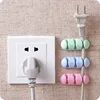 Clip de Cable autoadhesivo para escritorio, organizador de fijación de Cable USB, cargador, abrazadera adhesiva, colocación de enchufe montada en la pared, 2 unids/lote ► Foto 2/6