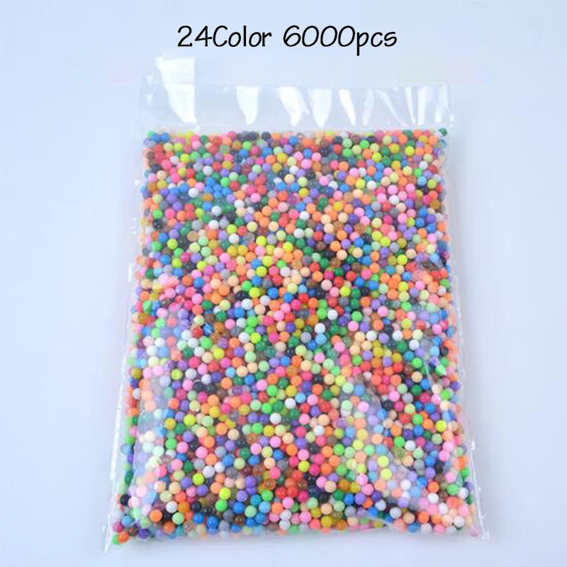 

42 Colors DIY 6000pcs Water Spray Magic Aquarium Beads Manual 3D Aquabeads Hama Beads 500g Refill Wholesale Aqua beads toy