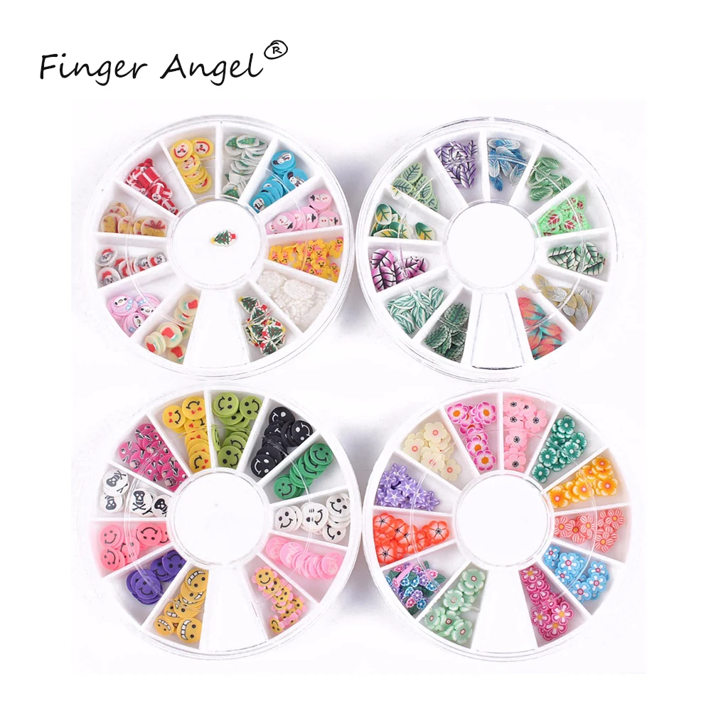 

Finger Angel Nail Art Decoration Polymer Clay Nail Cute DIY Sticker Accessories Sheet Jewelry 3D Butterfly Manicure Accessory