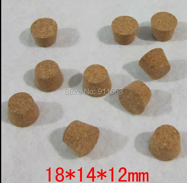 

18mm*14mm*12mm size, 200pcs/lot! soft cork stopper for glass bottles,stopper,bung,wooden plug etc.