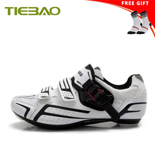 Tiebao sapatilha ciclismo, обувь для шоссейного велоспорта, самоблокирующаяся,, мужские, женские, дышащие, bicicleta carretera, суперзвезда, велосипедные кроссовки - Цвет: Socks for 1268 W