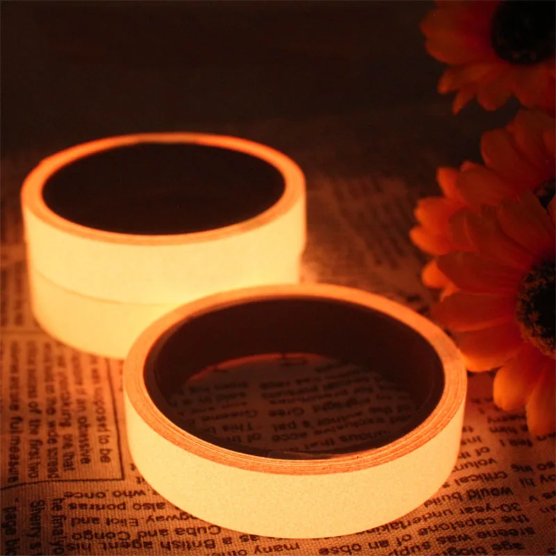 Glow In Dark 1PC Luminous Tape High Quality Night Vision Wall Sticker Self Adhesive Fluorescent Warning Tape Emergency Sticker