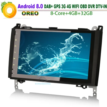 

9"Android 8.0 Autoradio Navi DAB+ BT WiFi GPS Radio OBD Car Multimedia player For Mercedes A/B Klasse Sprinter Viano Vito W169