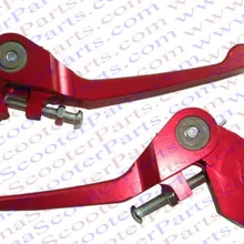 ЧПУ складной Алюминий тормоза Рычаги сцепления для мотоциклов 50cc 70cc 90cc 110cc 125cc 140cc 150cc Грязь велосипед ямы Запчасти красный