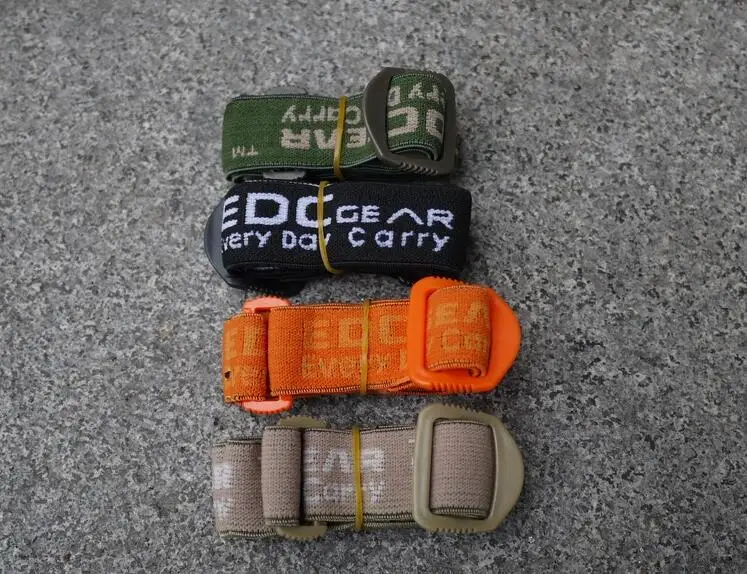 

EDCGear 2pcs Elastic Head Straps Adjustable Head Band for Headlamp Outdoor Camping Headlight Tool
