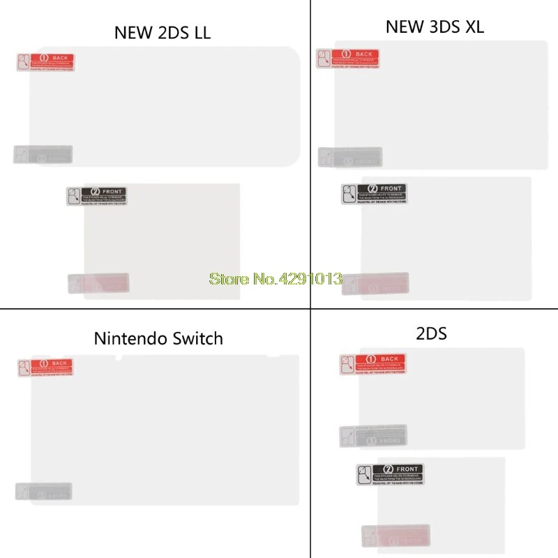 

5 Pcs Plastic Clear Protective Film Screen Lens Cover Protector For Nintendo Switch 2DS NEW 2DS LL NEW 3DS XL