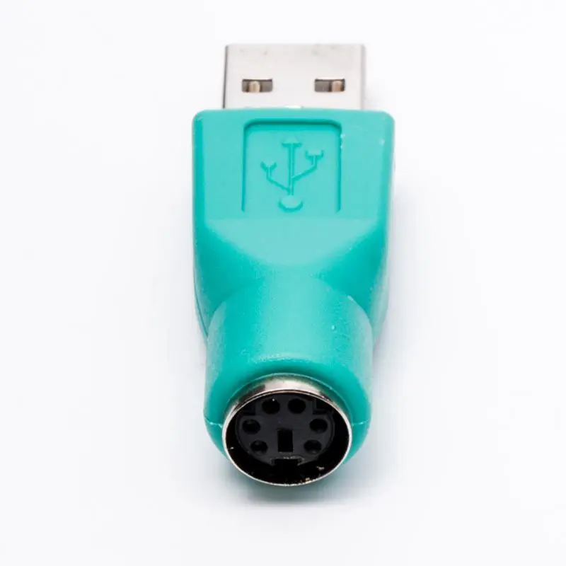2 цвета кабель адаптер для PS2 интерфейс конвертер для PS/2 к USB адаптер головка К U порт USB переключатель клавиатуры разъем для мыши - Цвет: G