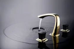 TI-GOLD PVD 8 дюймов 3 отверстия широко Ванная комната Санузел раковина кран смесителя бортике роскошный tap черный ручки