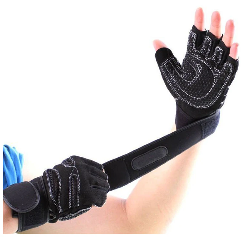 ELOS-перчатки для занятий тяжелой атлетикой тренажерный зал тренировки запястья обертывание спортивные тренировки фитнес черный M