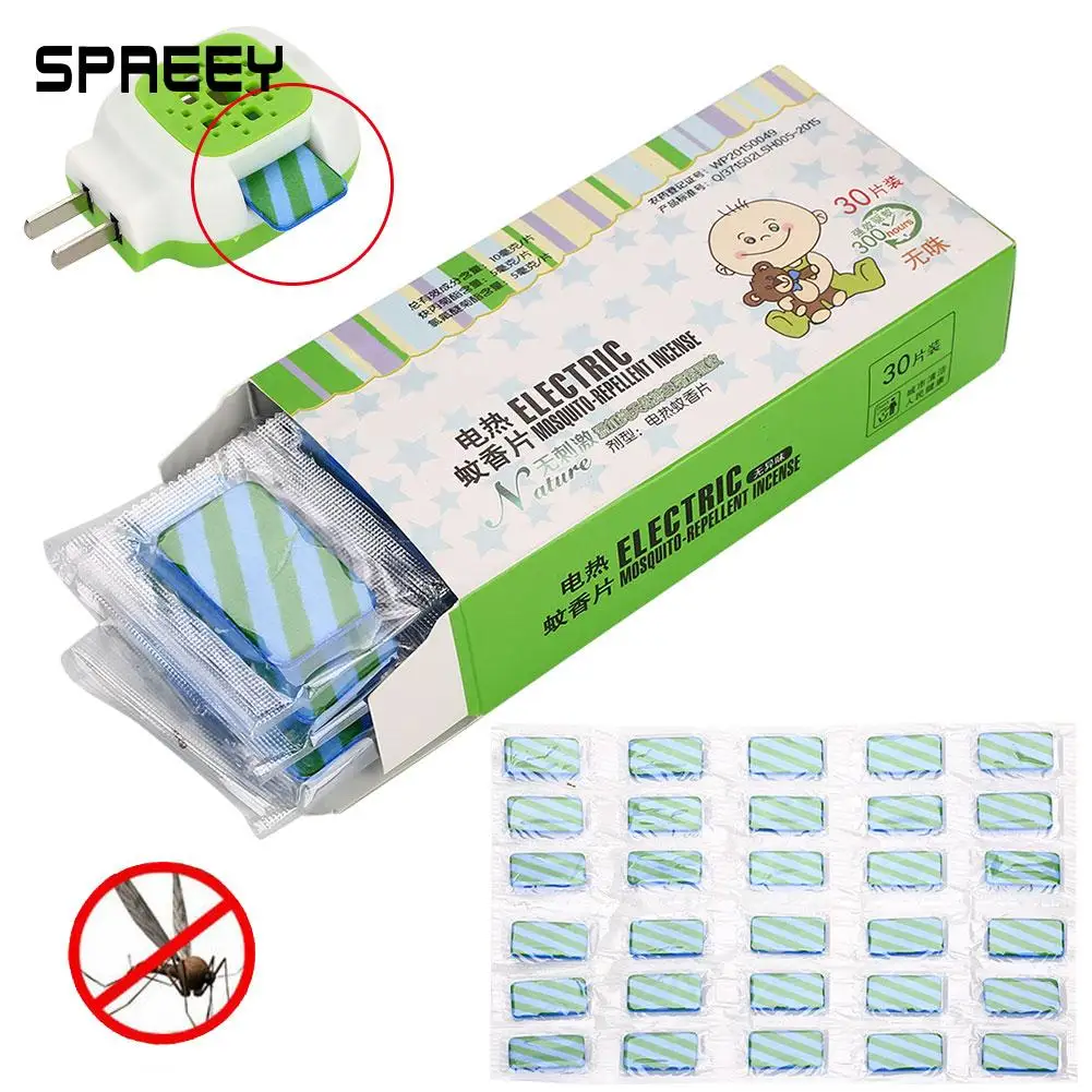 

30PCS Repellent Tablets Mosquitoes Moths Flies Safety Convenient Pest Control Sleep Home Mosquito Repellent Tablet Portable