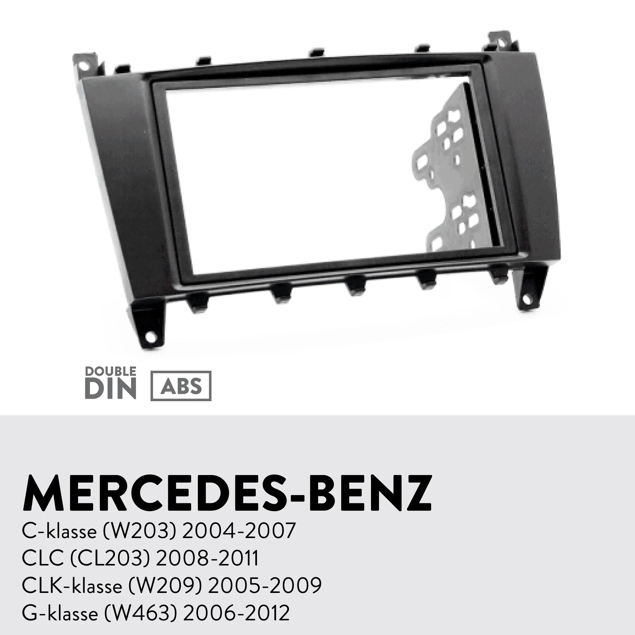 Автомобильная Радио панель для MERCEDES BENZ CLC(CL203) 2008-2011; CLK-klasse(W209) 2005-2009 приборная пластина адаптер рамка