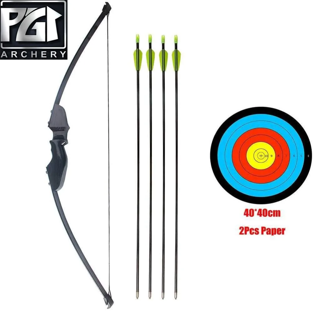 

PG1ARCHERY Takedown Bow and Arrow Set Archery Game Practice Target Hunting Bow Kit with Arrow for Adults Youth Junior