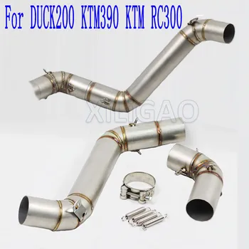 

For KTM 390 200 Duke 390 RC390 Motorcycle Exhaust Header Mid middle Pipe Without Muffler For KTM Duke 200 KTM390 KTM RC390