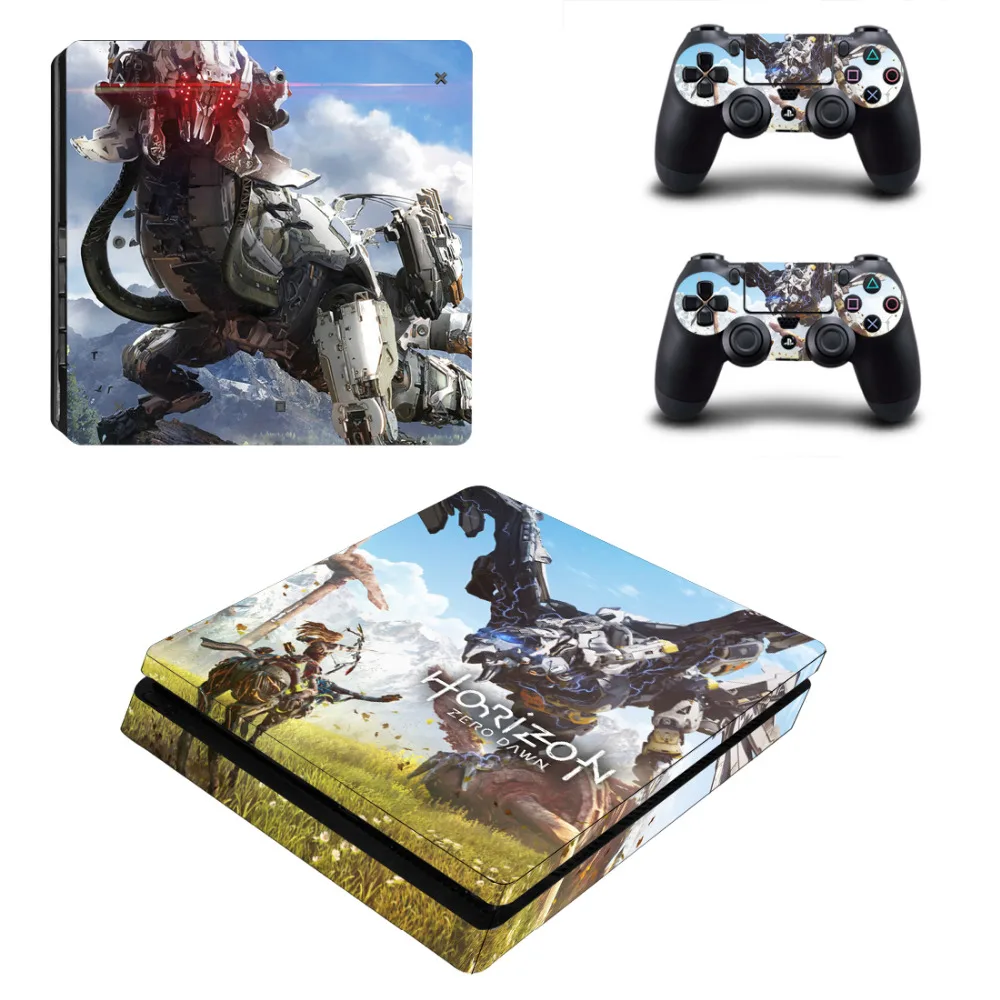 Тонкий виниловый стикер Horizon Zero Dawn PS4 для консоли Sony PlayStation 4 и 2